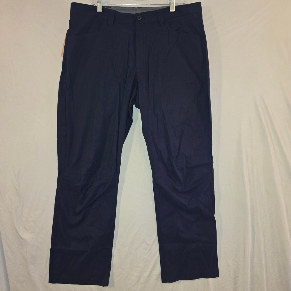 Eddie Bauer Tech Pants 38x30 Mens Atlantic Navy Blue Stretch Outdoor Style 1020